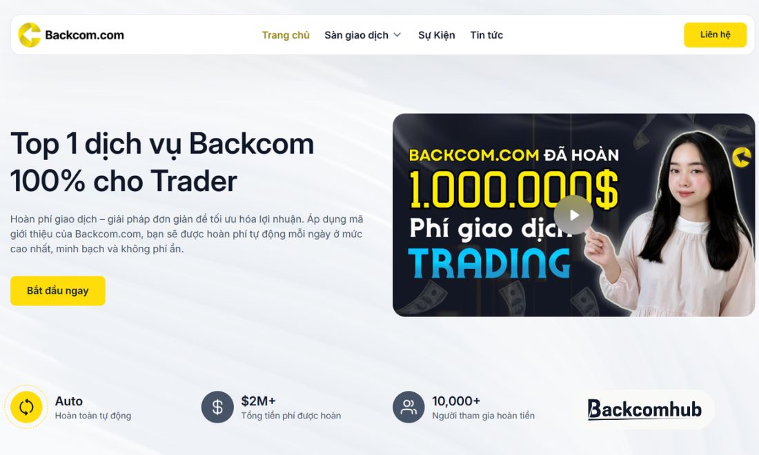 Backcom.ai là website hoàn phí đáng tin cậy