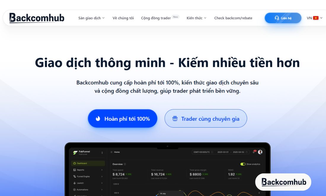 Backcomhub.com là nơi đăng ký rebate uy tín