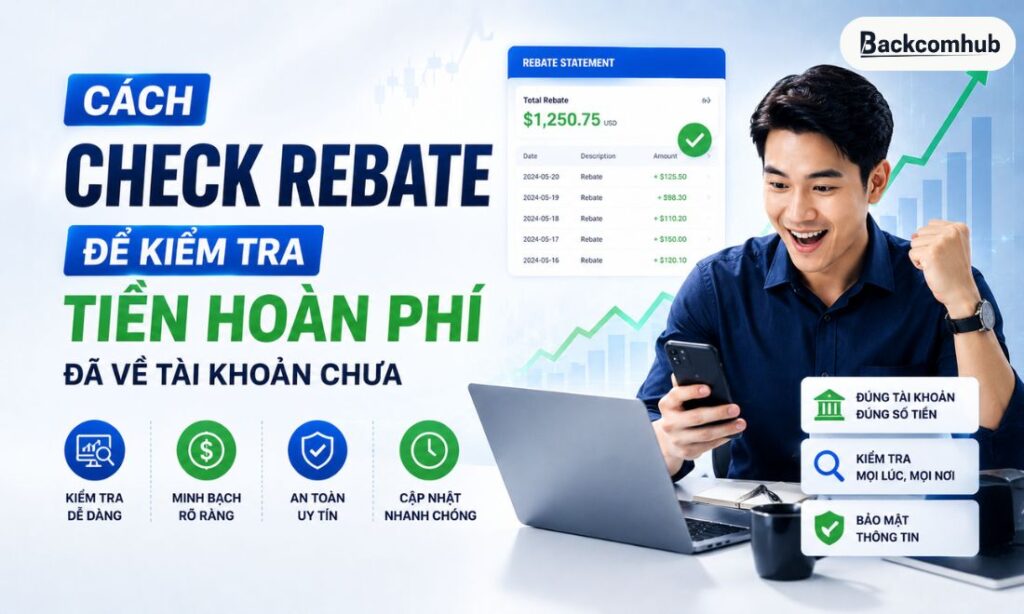 Cách check rebate để kiểm tra tiền hoàn phí đã về tài khoản chưa