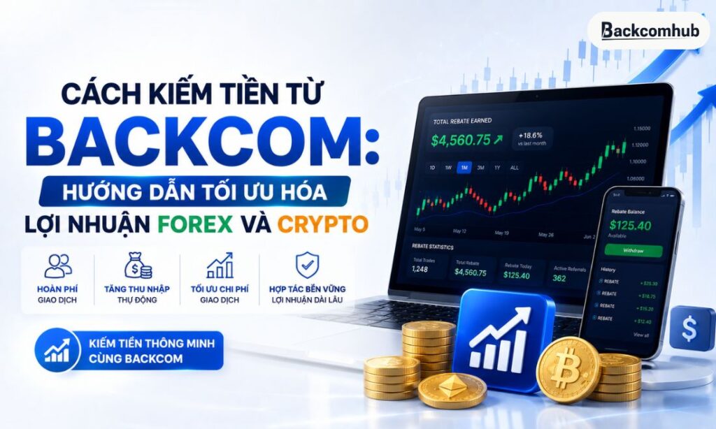 Cách kiếm tiền từ Backcom: Hướng dẫn tối ưu hóa lợi nhuận Forex và Crypto