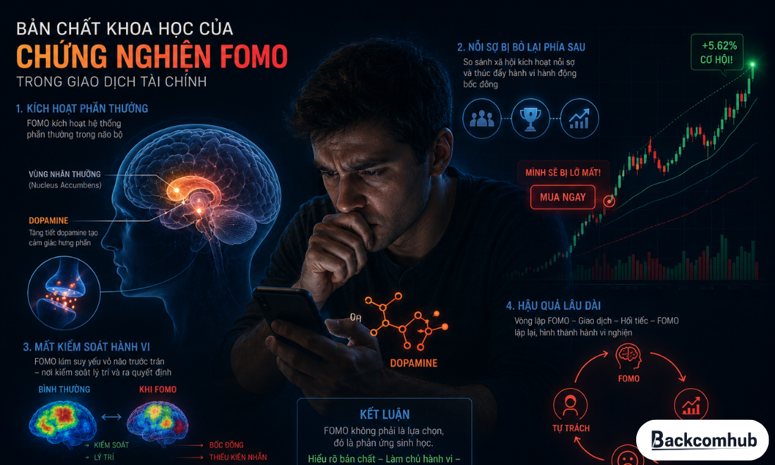 Bản chất khoa học của chứng nghiện FOMO trong giao dịch tài chính