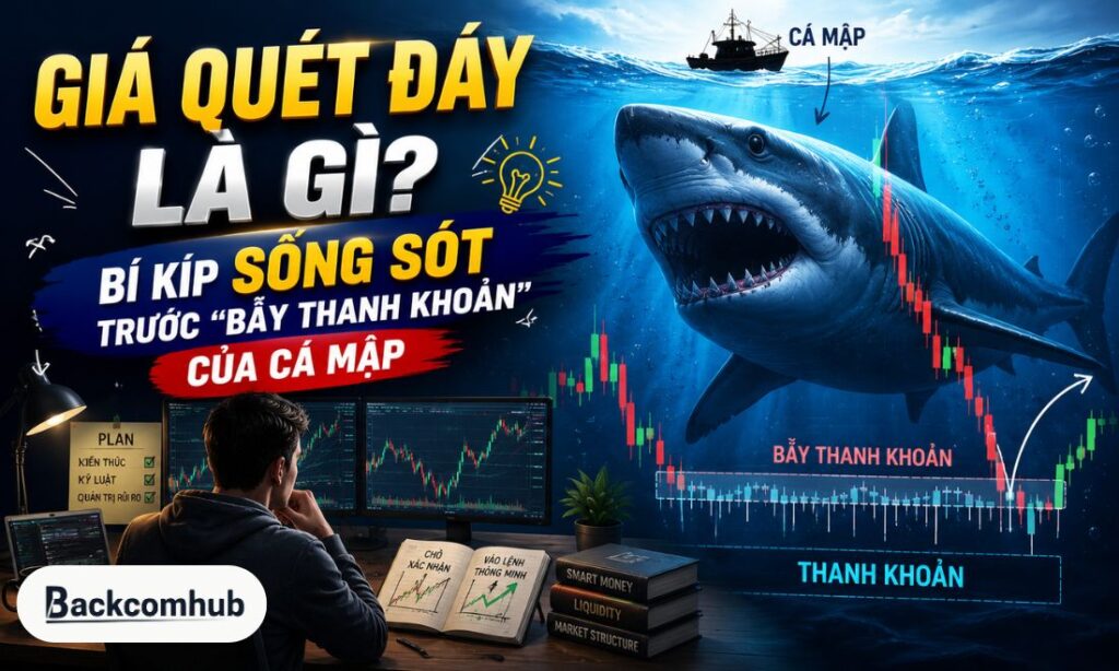 Giá quét đáy là gì? Bí kíp sống sót trước "bẫy thanh khoản" của cá mập