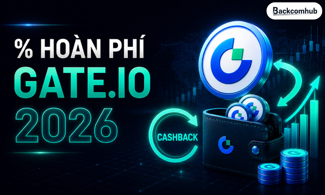 % hoàn phí Gate.io mới nhất 2026 là bao nhiêu?