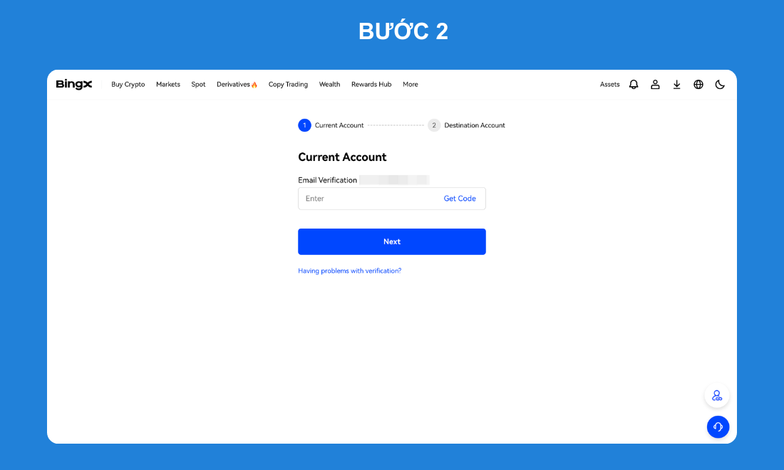Nhập mã mà hệ thống gửi tới email vào 
