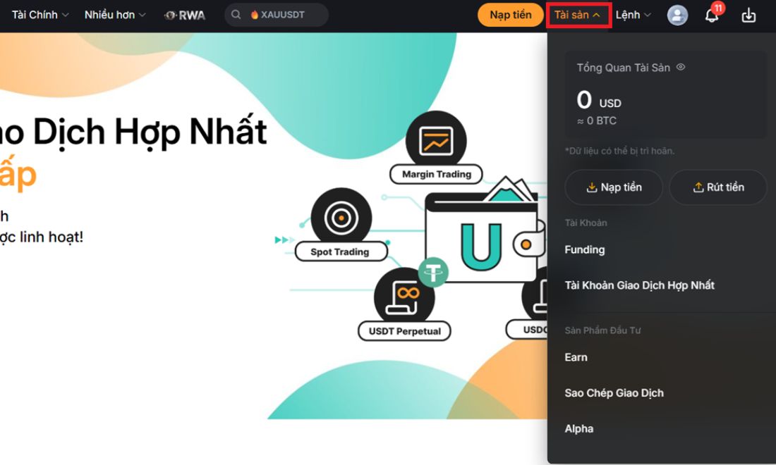 Cách kiểm tra tài khoản Bybit hiện tại đã là tài khoản giao dịch hợp nhất hay chưa 