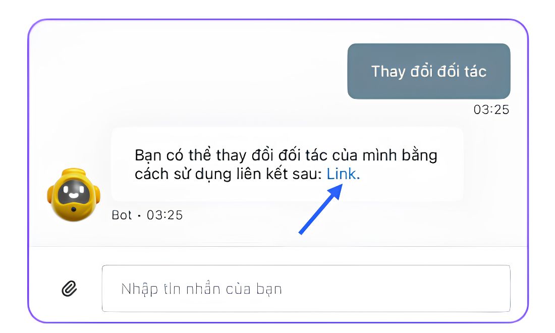 Hệ thống gửi được dẫn 