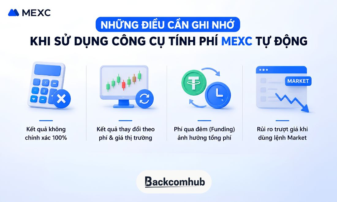 Những điều mà nhà đầu tư cần lưu ý khi sử dụng công cụ tính toán phí Mexc tự động