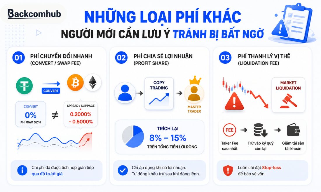 Những loại phí khác trên sàn BingX mà trader cần trả khi giao dịch