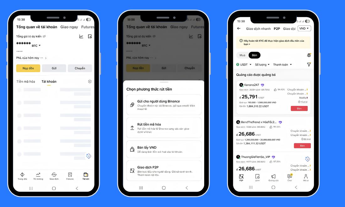Các bước rút toàn bộ tài sản đang có trên tài khoản Binance hiện tại 
