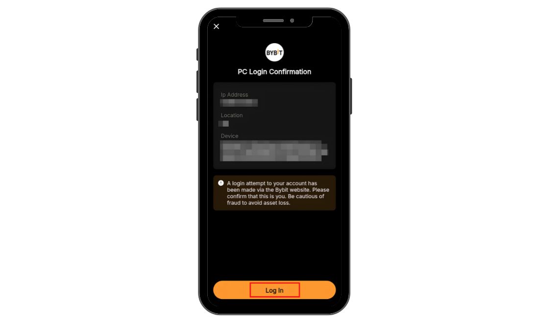 Đưa camera điện thoại hướng về mã qr hiển thị trên màn hình máy tính và nhấn login 