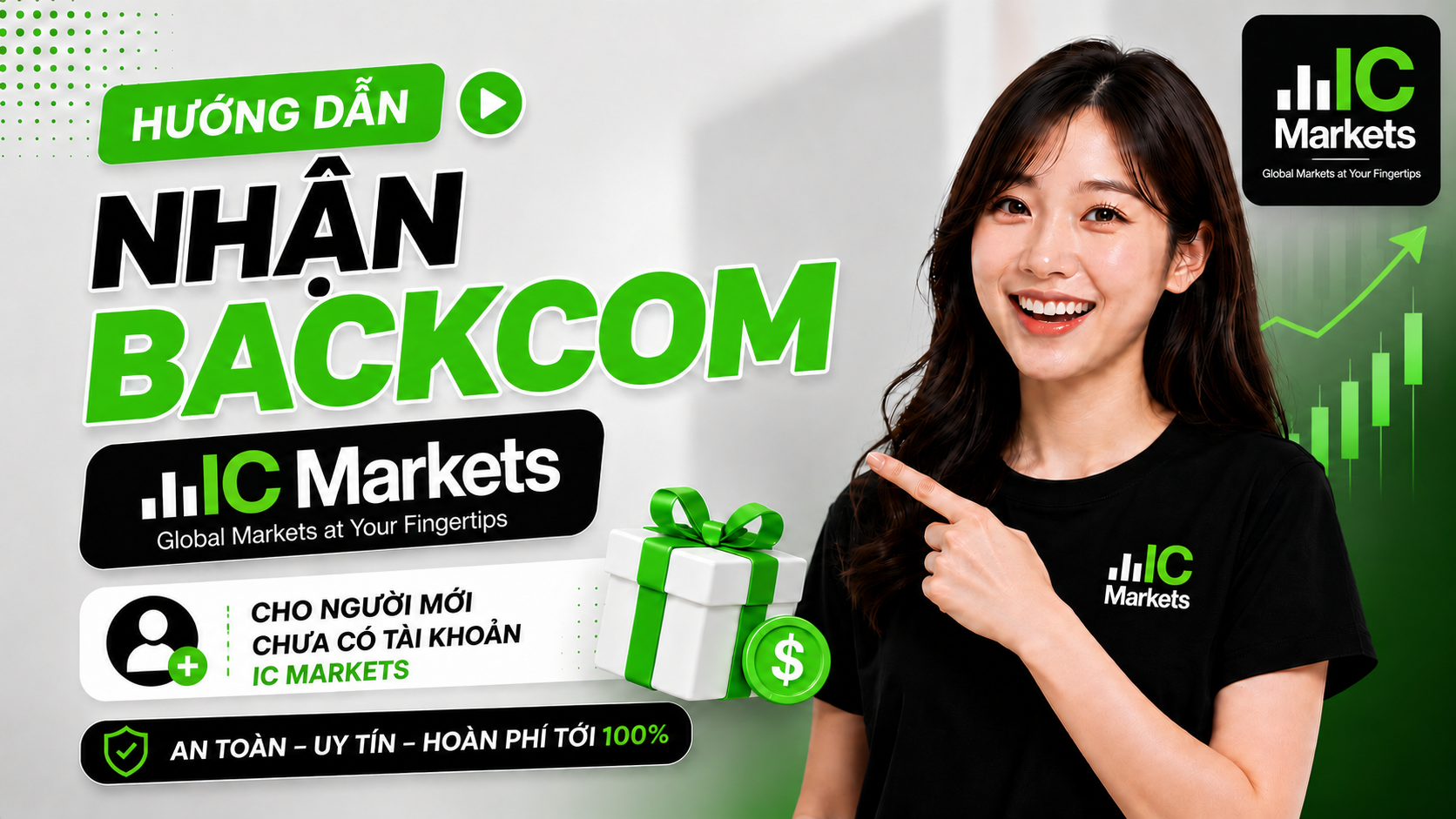 Video hướng dẫn nhận backcom IC markets khi chưa có tài khoản 