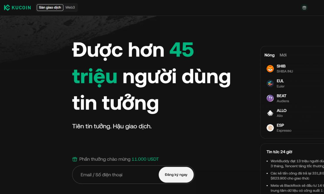 Kucoin là một sàn CẼDX uy tín, đáng để tin cậy khi đánh giá tổng quan 