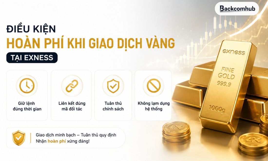 Điều kiện để được giảm phí khi giao dịch vàng trên sàn Exness 