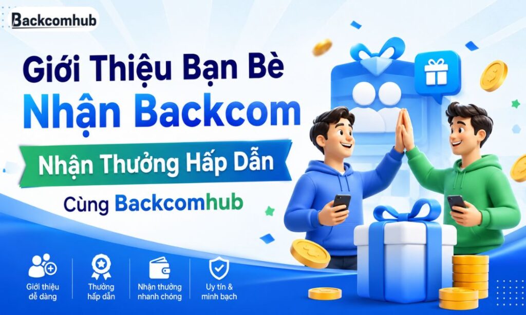 Giới Thiệu Bạn Bè Nhận Backcom - Nhận Thưởng Hấp Dẫn Cùng Backcomhub