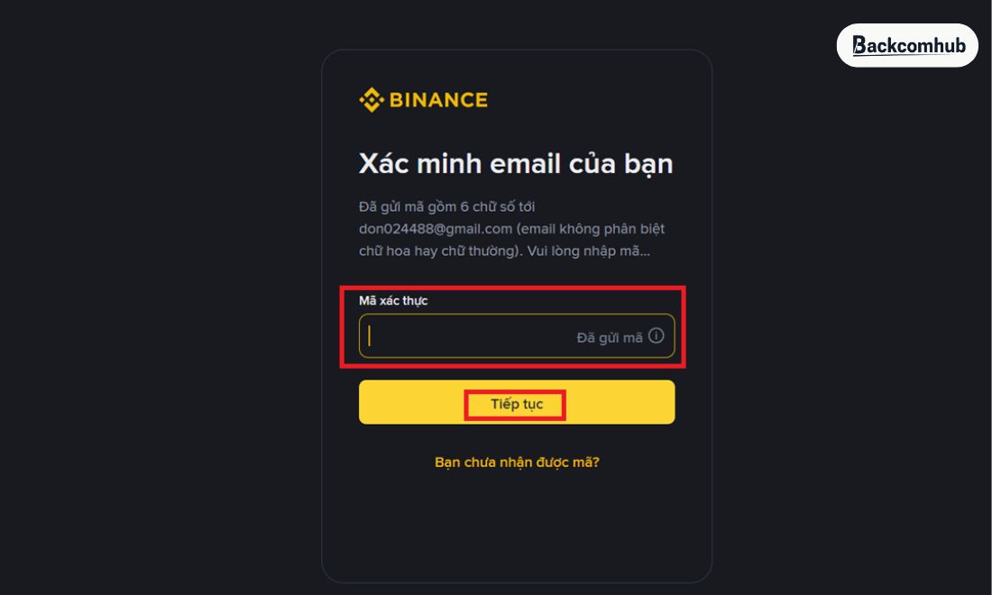 Điền mã xác thực
