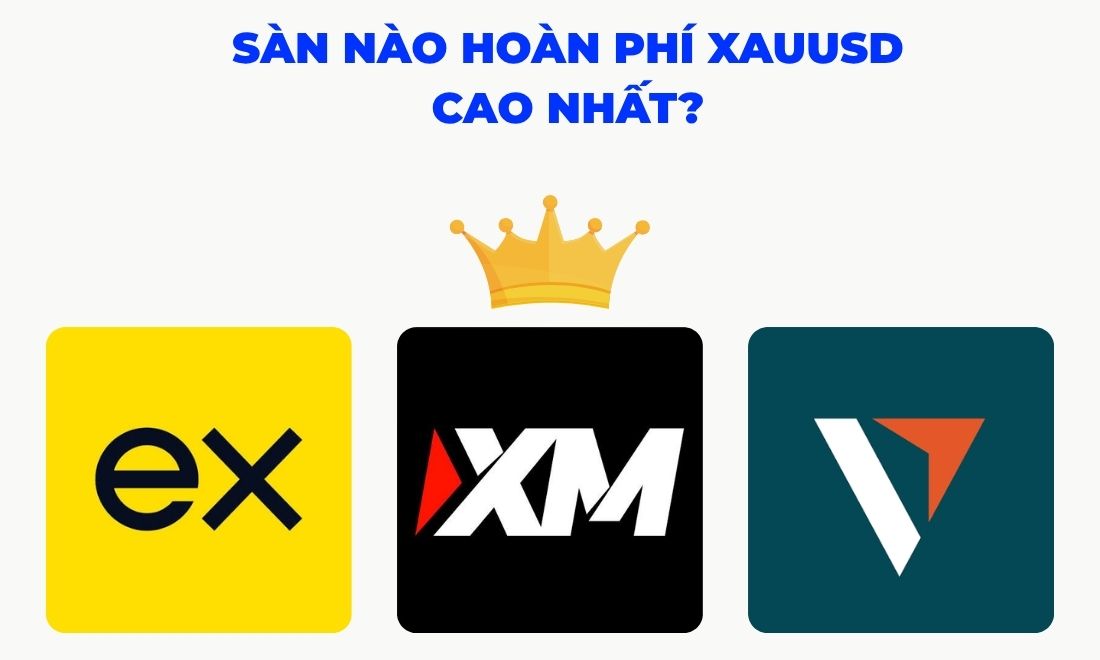 XM hiện đang là sàn có mức backcom trade vàng cao nhất trong số 3 sàn exness, xm và vantage 