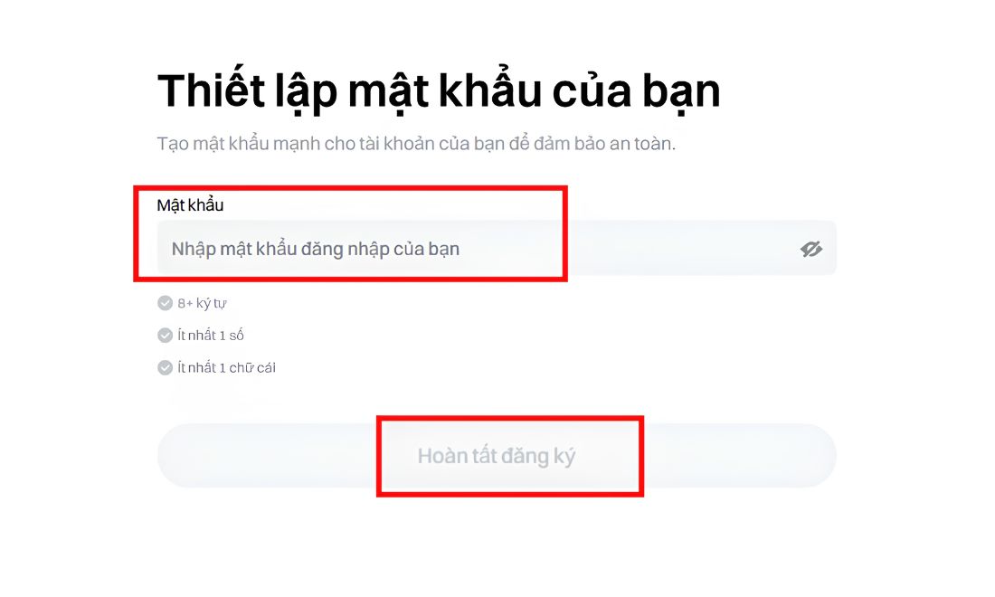 Tạo mật khẩu 
