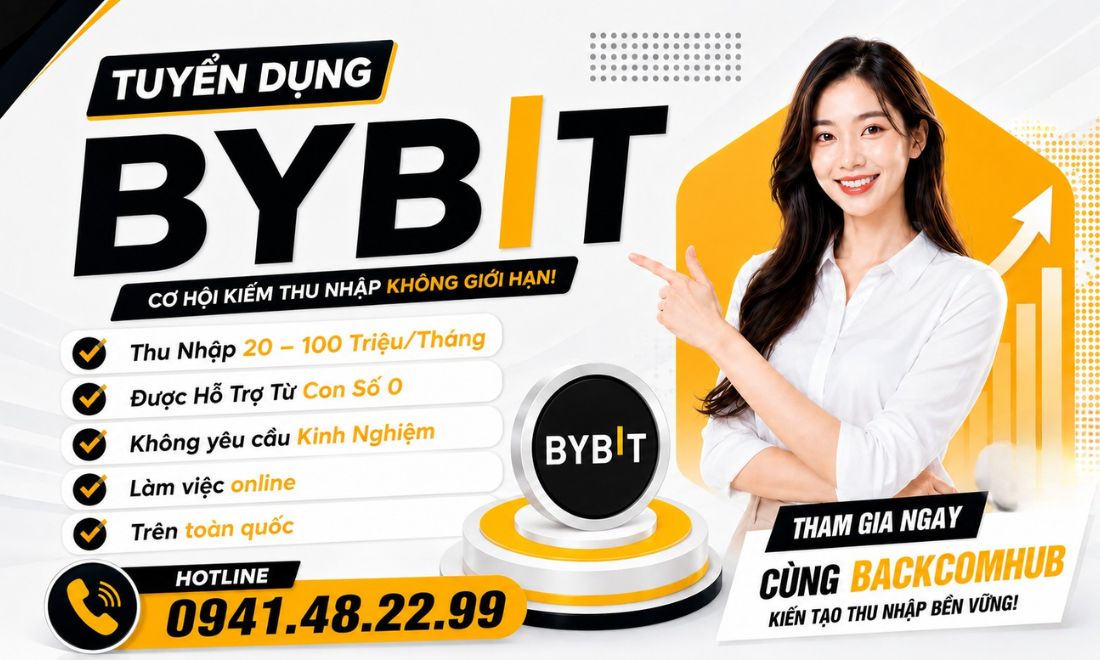 Tuyển Dụng IB Sàn Bybit: Hoa Hồng Đến 50%, Thưởng Hàng Tháng Đến 800 USD