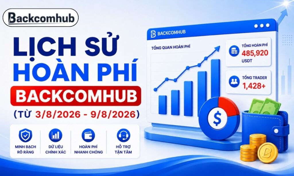 Lịch sử hoàn phí Backcomhub (Từ 3/8/2026 đến 8/8/2026)