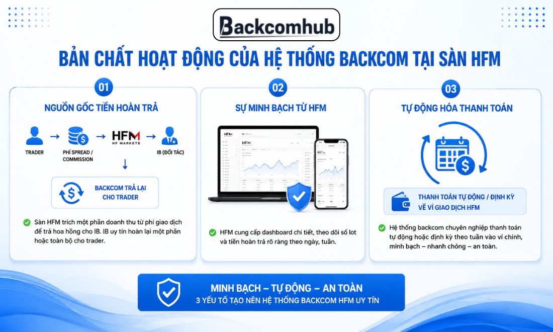 Bản chất hoạt động của backcom HFM phần nào cho thấy độ uy tín của chương trình này 