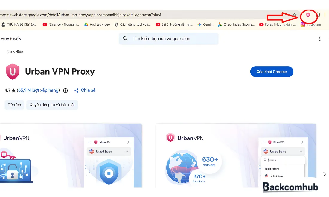 Mở Urban VPN