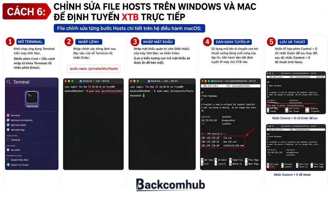 Hướng dẫn từng bước Hosts chi tiết trên hệ điều hành macOS