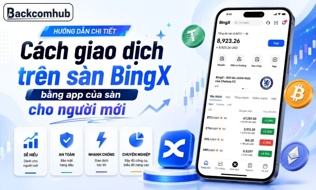 Cách Giao Dịch Trên Sàn BingX Bằng APP Cho Người Mới