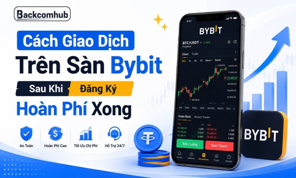 Cách Giao Dịch Trên Sàn Bybit Sau Khi Đăng Ký Hoàn Phí Xong
