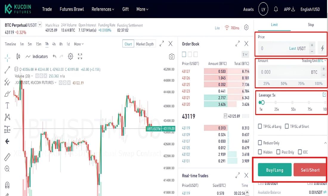 Thiết lập chế độ ký quỹ và mức đòn bẩy trên sàn Kucoin 