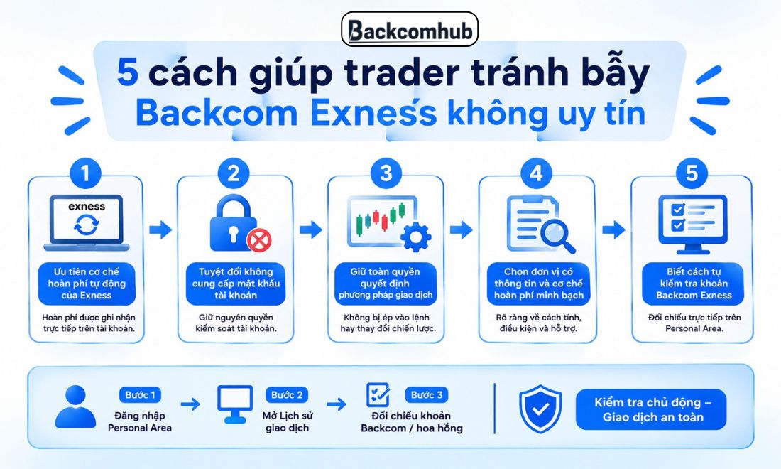 Các cách giúp nhà đầu tư tránh dính phải chương trình backcom Exness thiếu uy tín