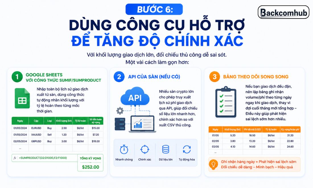 Bước 6: Dùng công cụ hỗ trợ để tăng độ chính xác