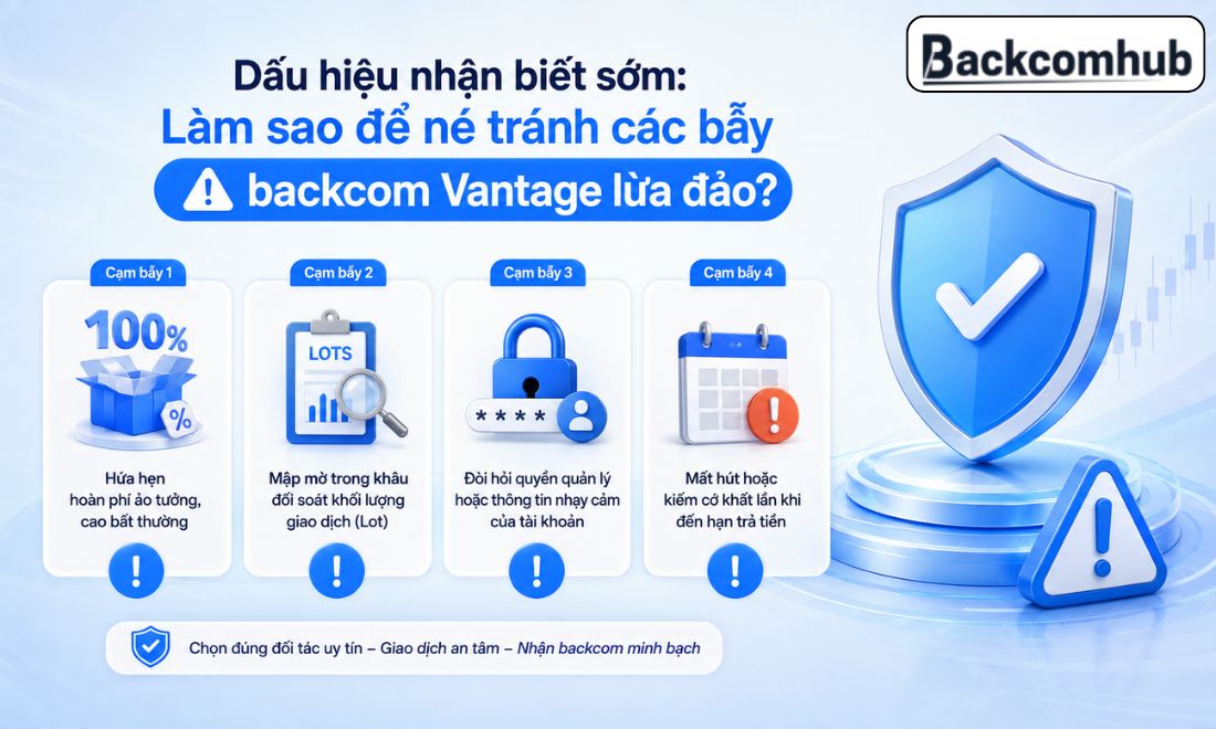 Các dấu hiệu giúp nhà đầu tư nhận biết được backcom Vantage mà IB mình muốn chọn có thực sự đáng tin cậy hay không