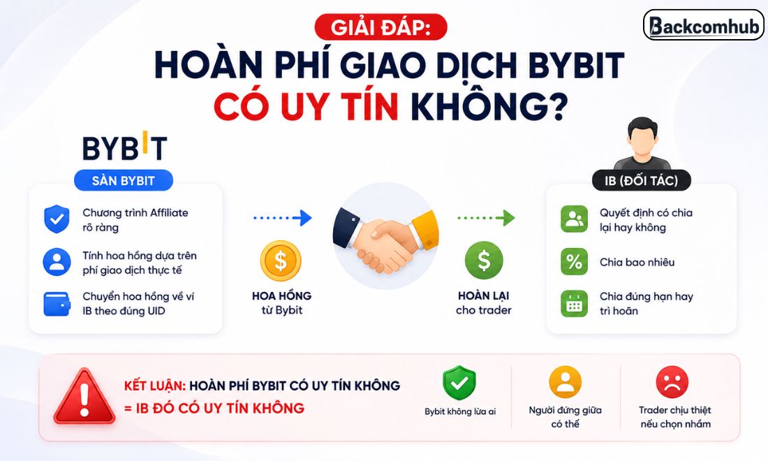 Hoàn phí giao dịch trên sàn Bybit có thể là chương trình uy tín hoặc không 