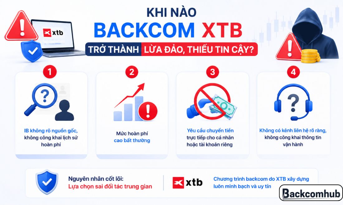 Các trường hợp nhà đầu tư tham gia phải chương trình backcom XTB thiếu uy tín, thậm chí có dấu hiệu lừa đảo 