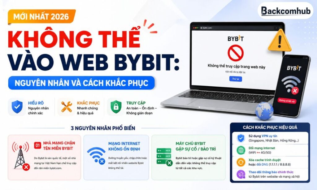 Không Thể Vào Web Bybit: Nguyên Nhân Và Cách Khắc Phục (Mới Nhất 2026) Không Thể Vào Web Bybit: Nguyên Nhân Và Cách Khắc Phục (Mới Nhất 2026)