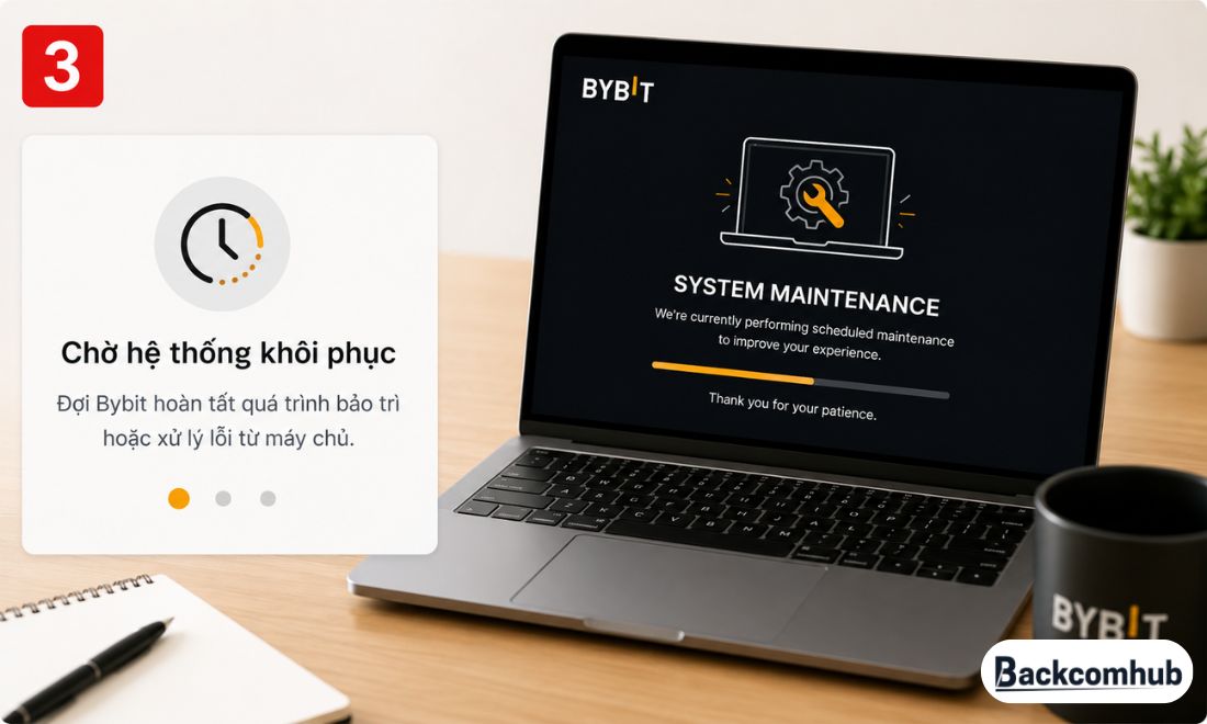 Chờ hệ thống khôi phục