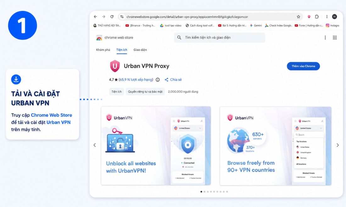 Tải và cài đặt Urban VPN