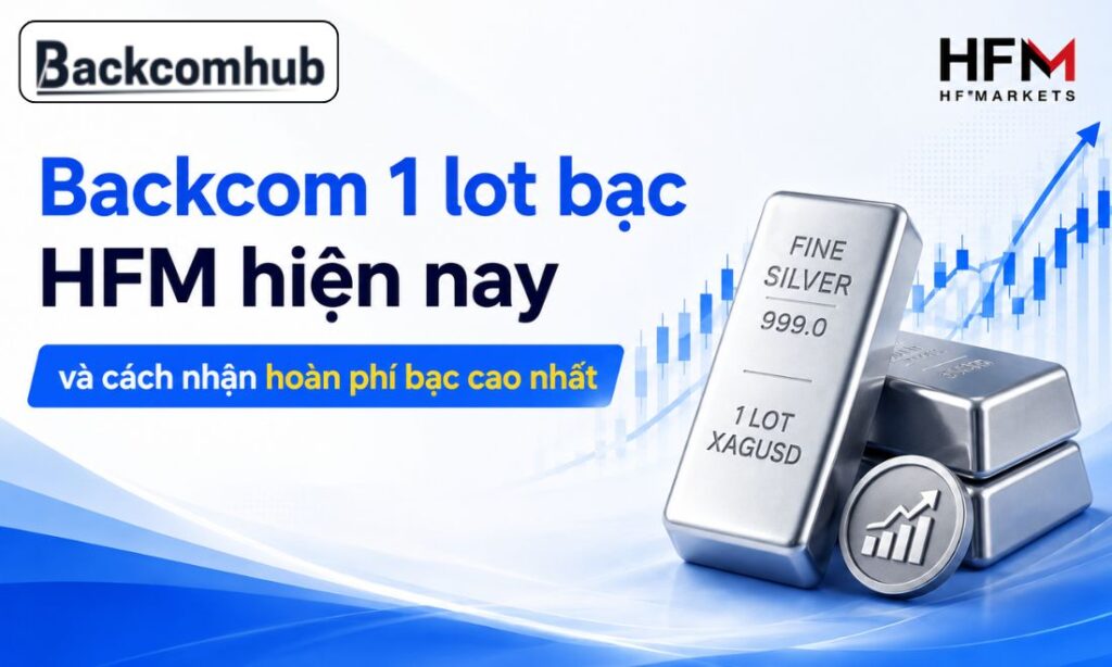 Backcom 1 lot bạc HFM hiện nay và cách nhận hoàn phí bạc cao nhất