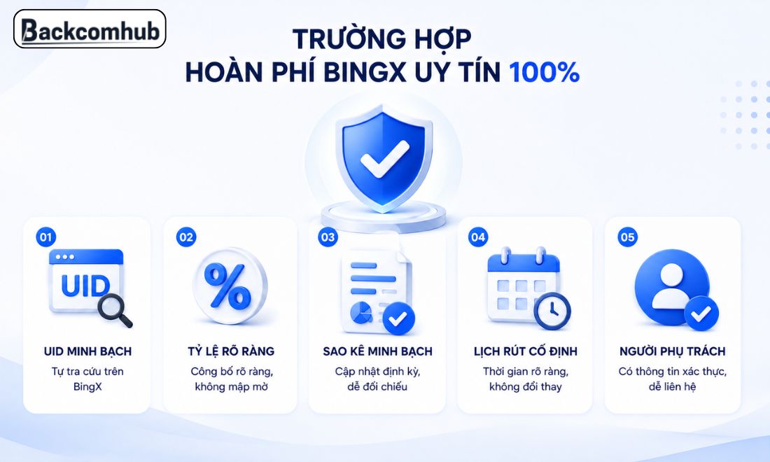Các trường hợp cho thấy chương trình hoàn phí trên sàn BingX thực sự uy tín