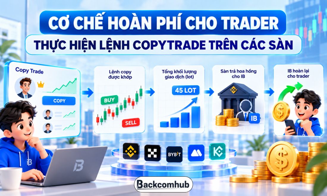 Cơ chế IB hoàn phí cho trader giao dịch theo hình thức copy trade của các trader nhiều kinh nghiệm 