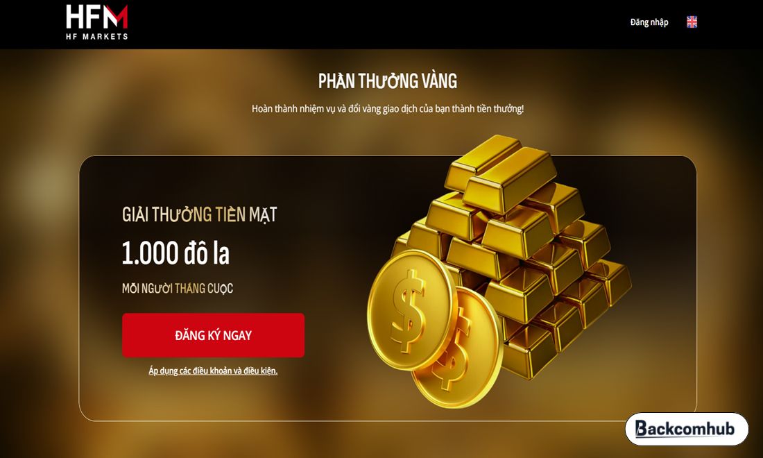Tham gia chương trình khuyến mãi Gold Mission Vol.3 do sàn HFM tổ chức, trader có cơ hội nhận thưởng tới 1000 USD