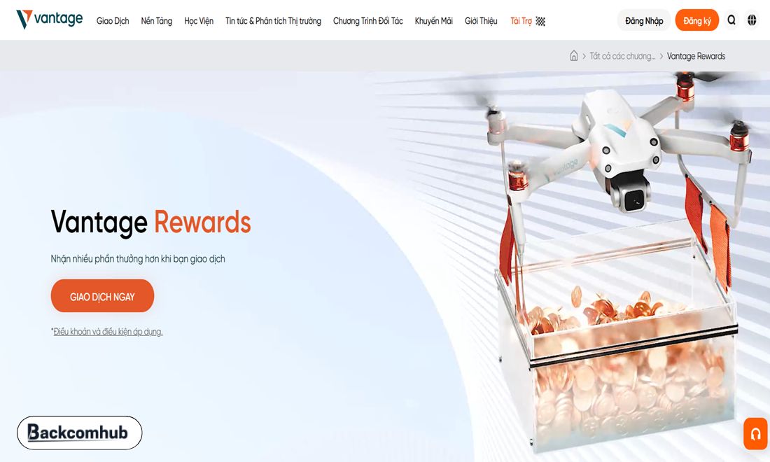 Tham gia chương trình Reward của sàn Vantage ngay hôm nay để nhận tiền mặt và phiếu thưởng giá trị 
