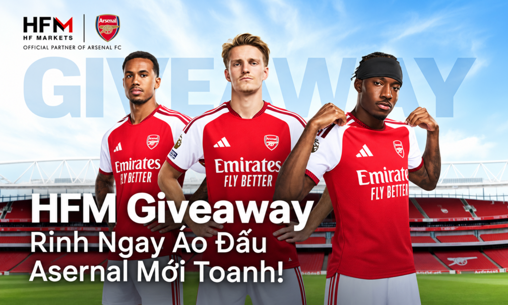 Siêu Give Away Từ HFM: Ring Ngay Áo Đấu Arsenal Chính Hãng