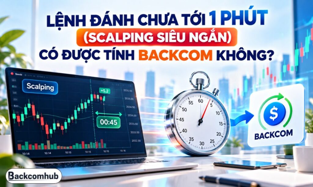 Lệnh Đánh Chưa Tới 1 Phút (Scalping Siêu Ngắn) Có Được Tính Backcom Không?