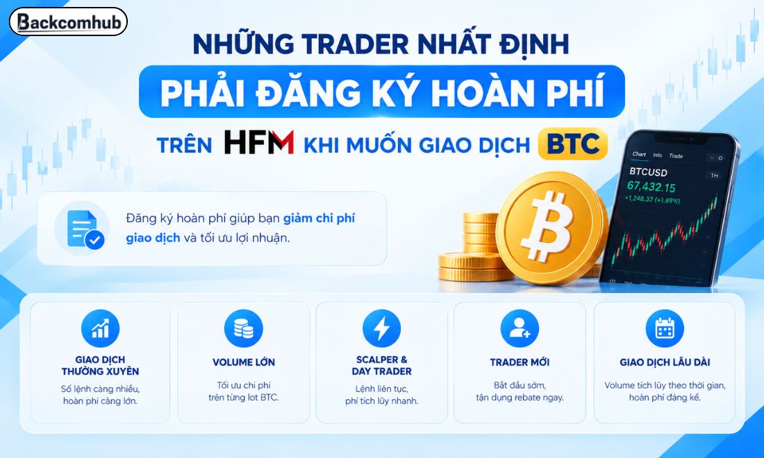 Dù là nhà đầu tư có số vốn lớn hay nhỏ cũng đều nên đăng ký backcom khi giao dịch 1 hoặc nhiều lot BTC trên sàn HFM 