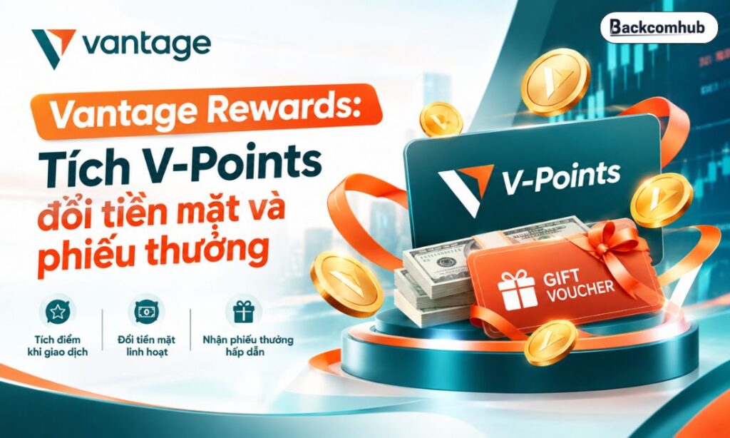 Vantage Rewards: Tích V-Points đổi tiền mặt và phiếu thưởng