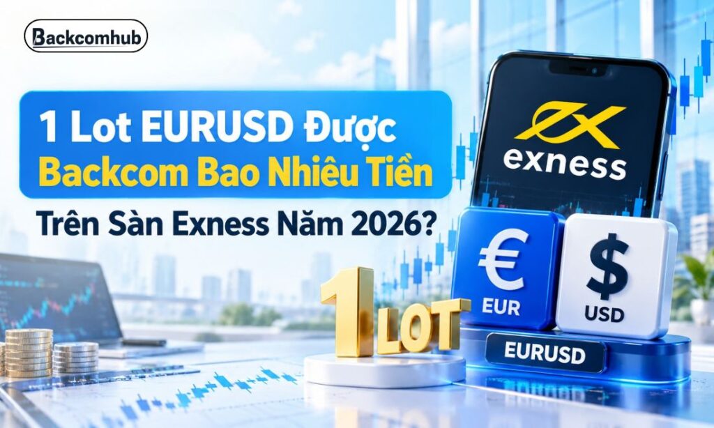 1 Lot EURUSD Được Backcom Bao Nhiêu Tiền Trên Sàn Exness Năm 2026? 1 Lot EURUSD Được Backcom Bao Nhiêu Tiền Trên Sàn Exness Năm 2026?