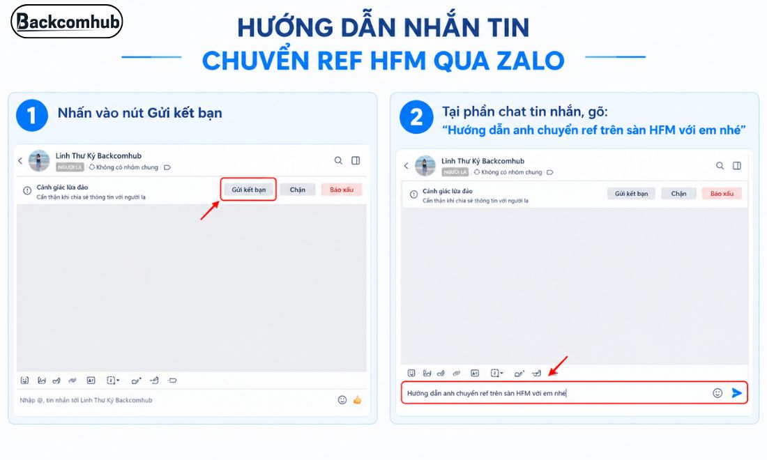 Chuyển ref HFM với hướng dẫn từng bước từ Backcomhub