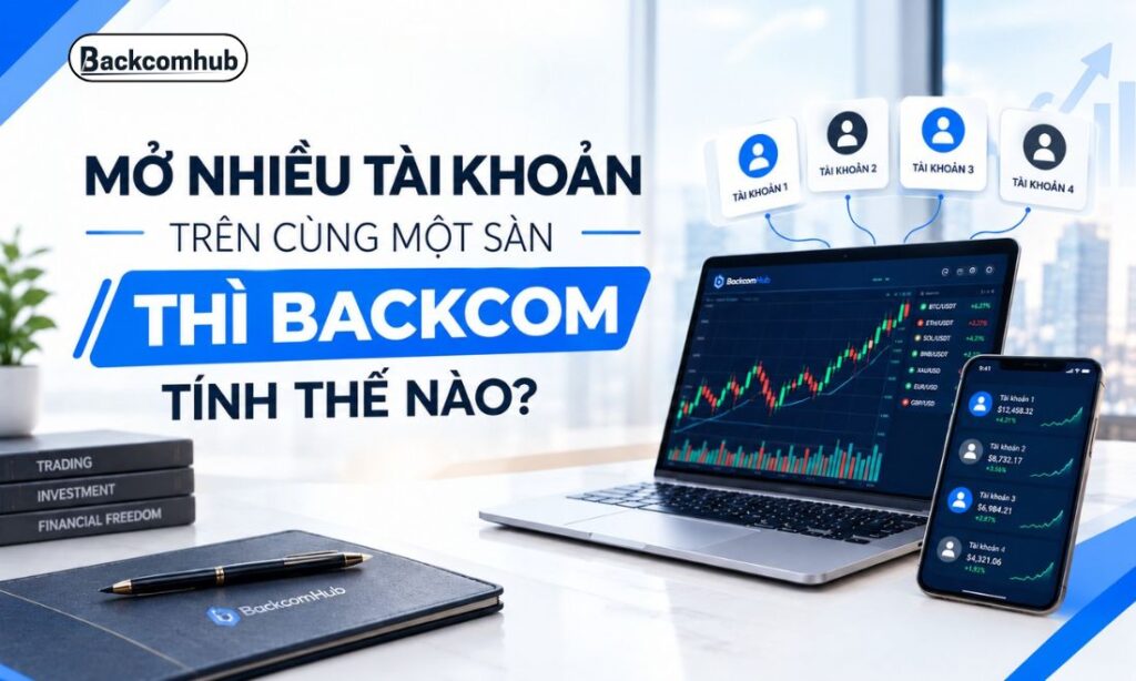 Mở Nhiều Tài Khoản Trên Cùng Một Sàn Thì Backcom Tính Thế Nào? Mở Nhiều Tài Khoản Trên Cùng Một Sàn Thì Backcom Tính Thế Nào?