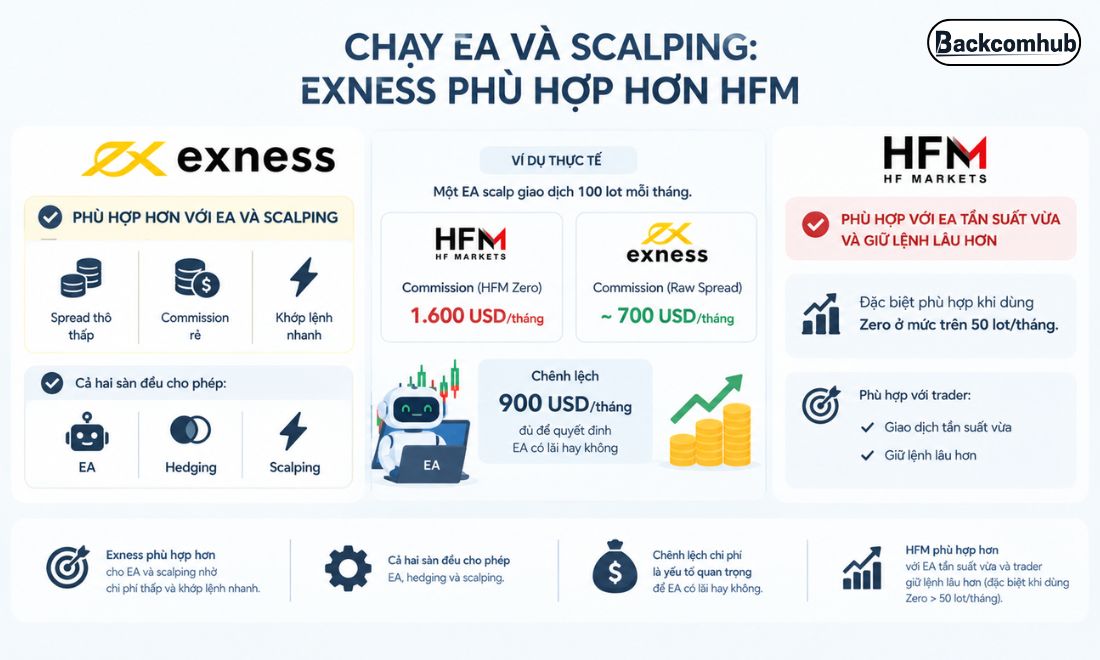 Nếu là trader mê chạy EA và Salping thì sàn Exness sẽ là sự lựa chọn phù hợp hơn 